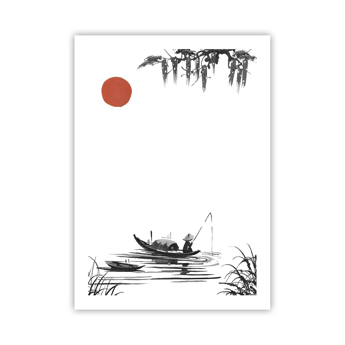 Plagát - Ázijské popoludnie - 50x70 cm