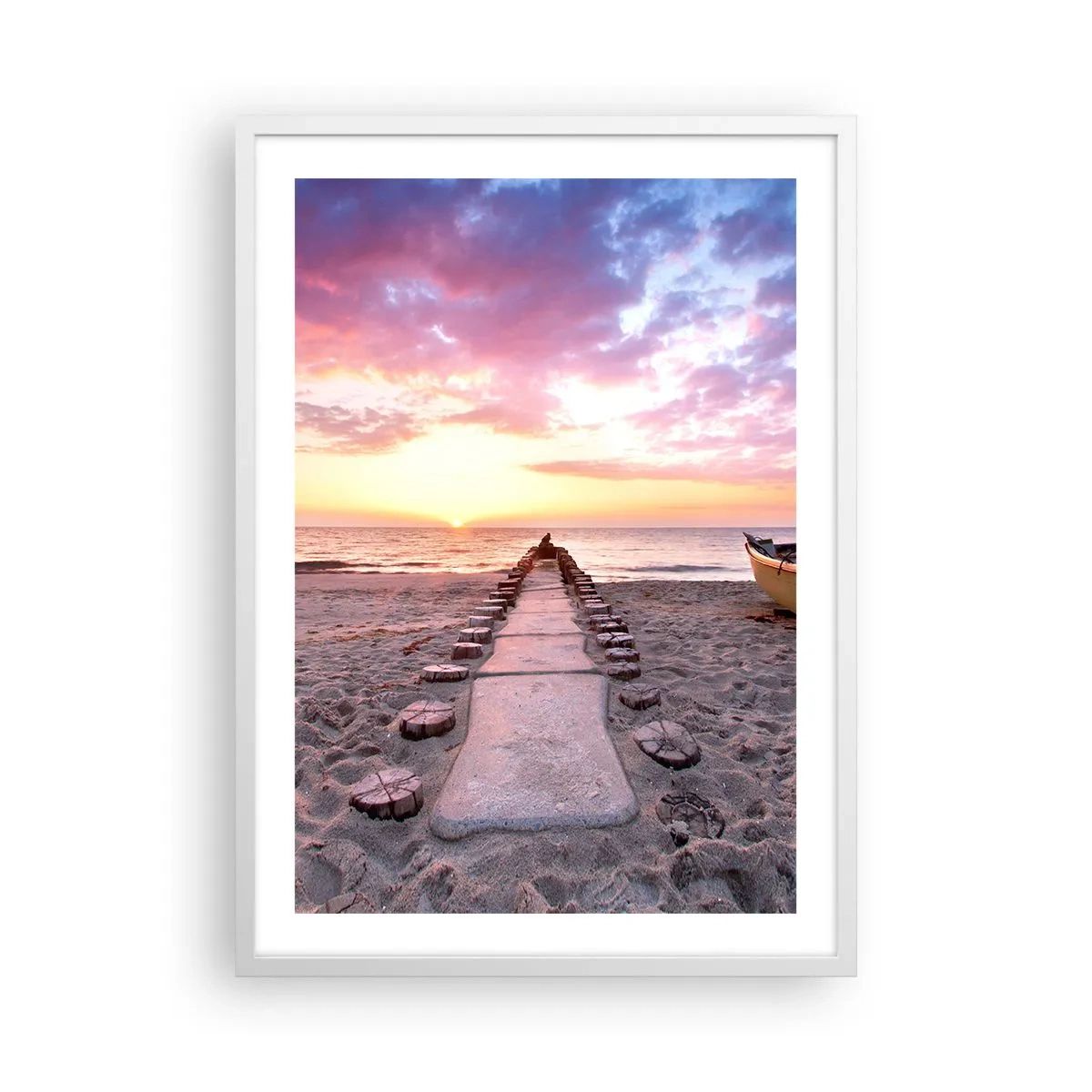 Plagát v bielom ráme - Okamih hlbokého zážitku - 50x70 cm