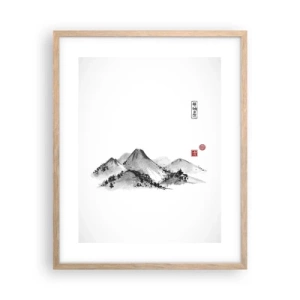 Plagát v ráme zo svetlého duba - Za hranicou vzdialenosti - 40x50 cm