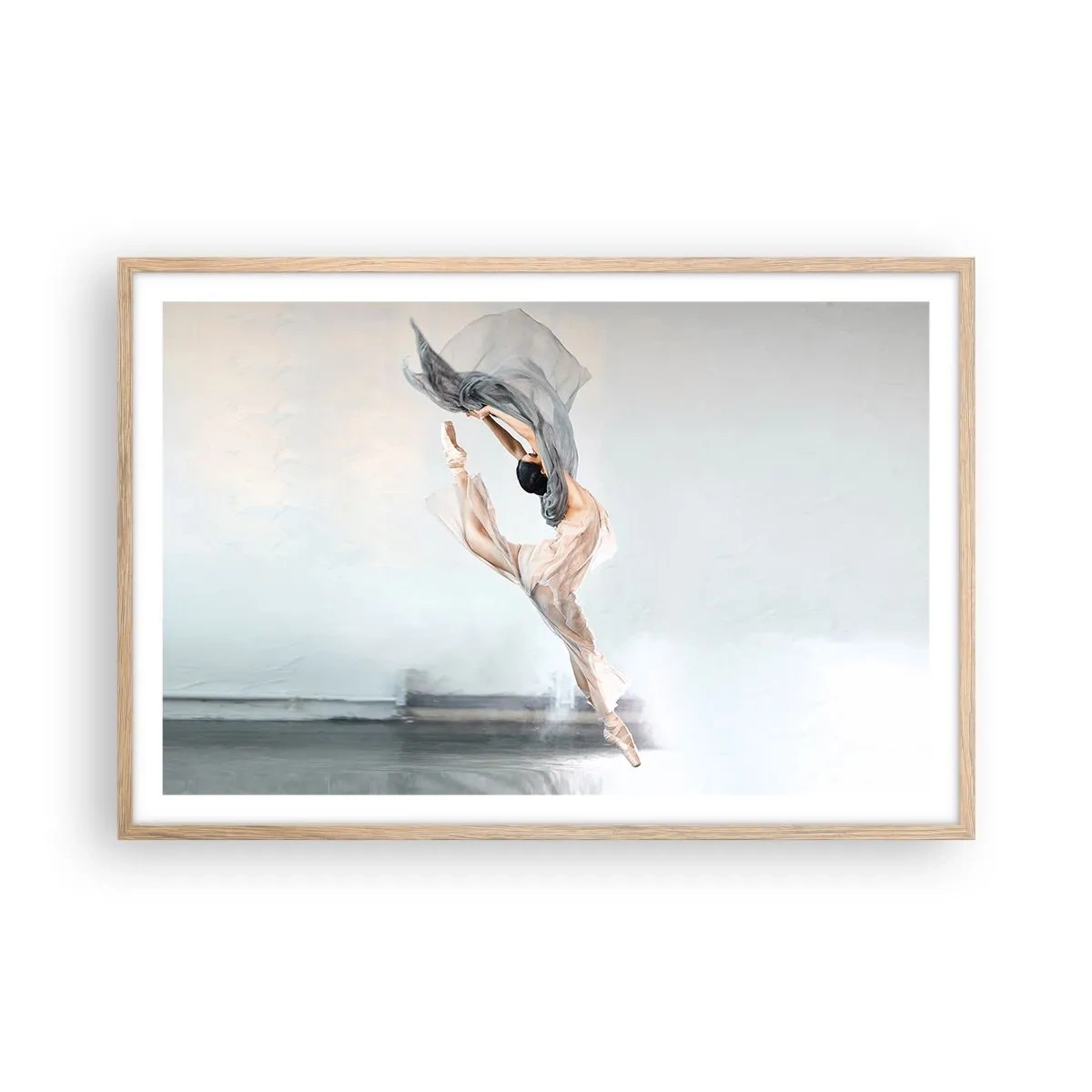 Plagát v ráme zo svetlého duba - V tanečnom vytrhnutí - 91x61 cm
