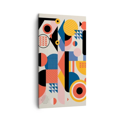 Obraz na plátne - Kompozícia: poďme sa hrať - 45x80 cm