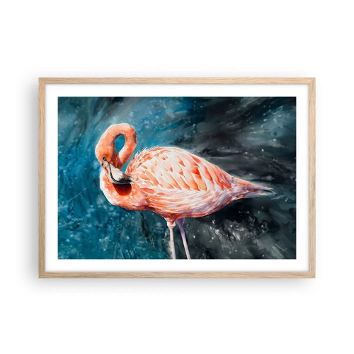 Plagát v ráme zo svetlého duba - Dekoratívne od prírody - 70x50 cm