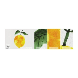 Vzorka samolepiacej fototapety Deluxe Sticker - Ako spoznať chuť slnka - Citrón, Kuchyňa, Ovocie - 100x30 cm