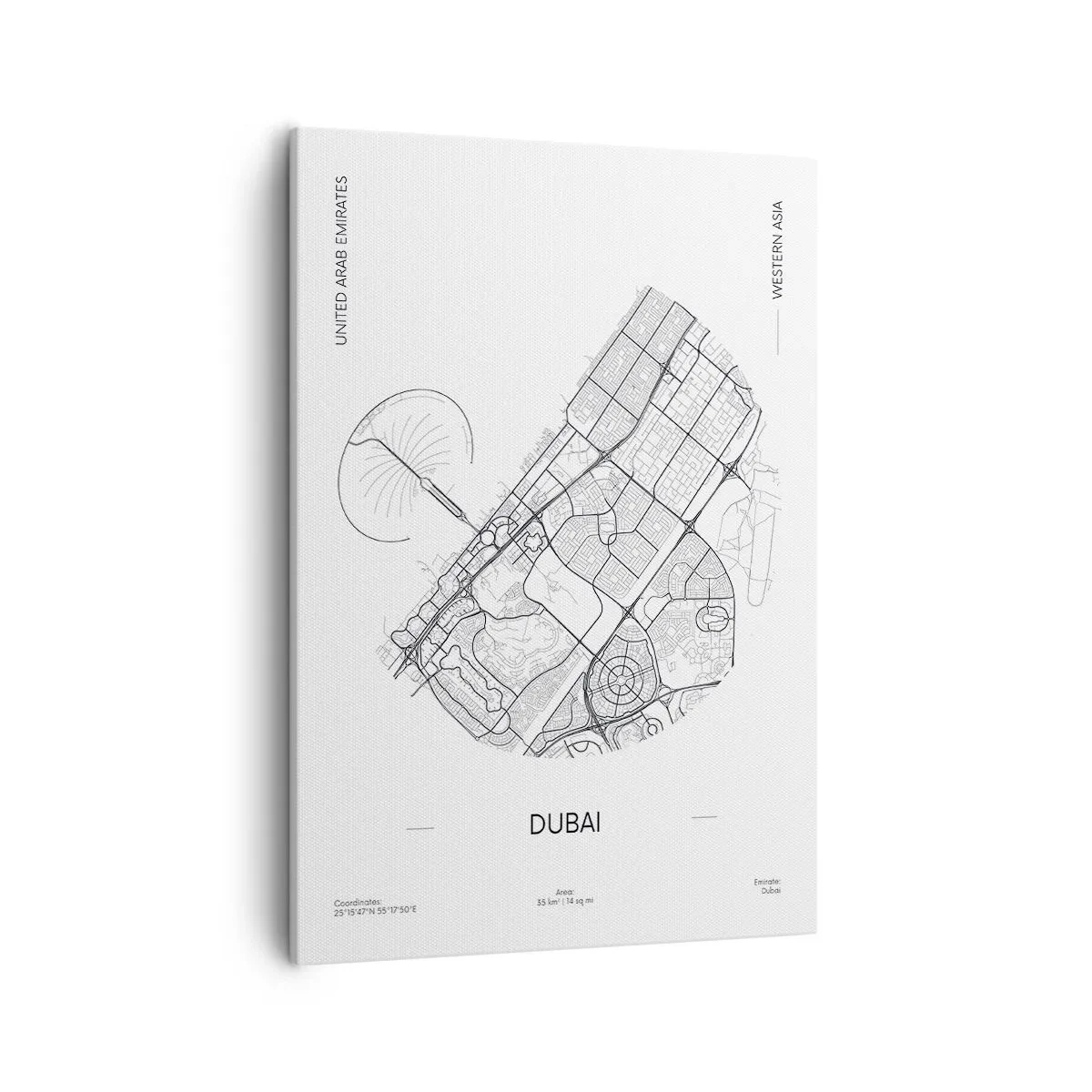 Obraz na plátne - Anatómia Dubaja - 50x70 cm