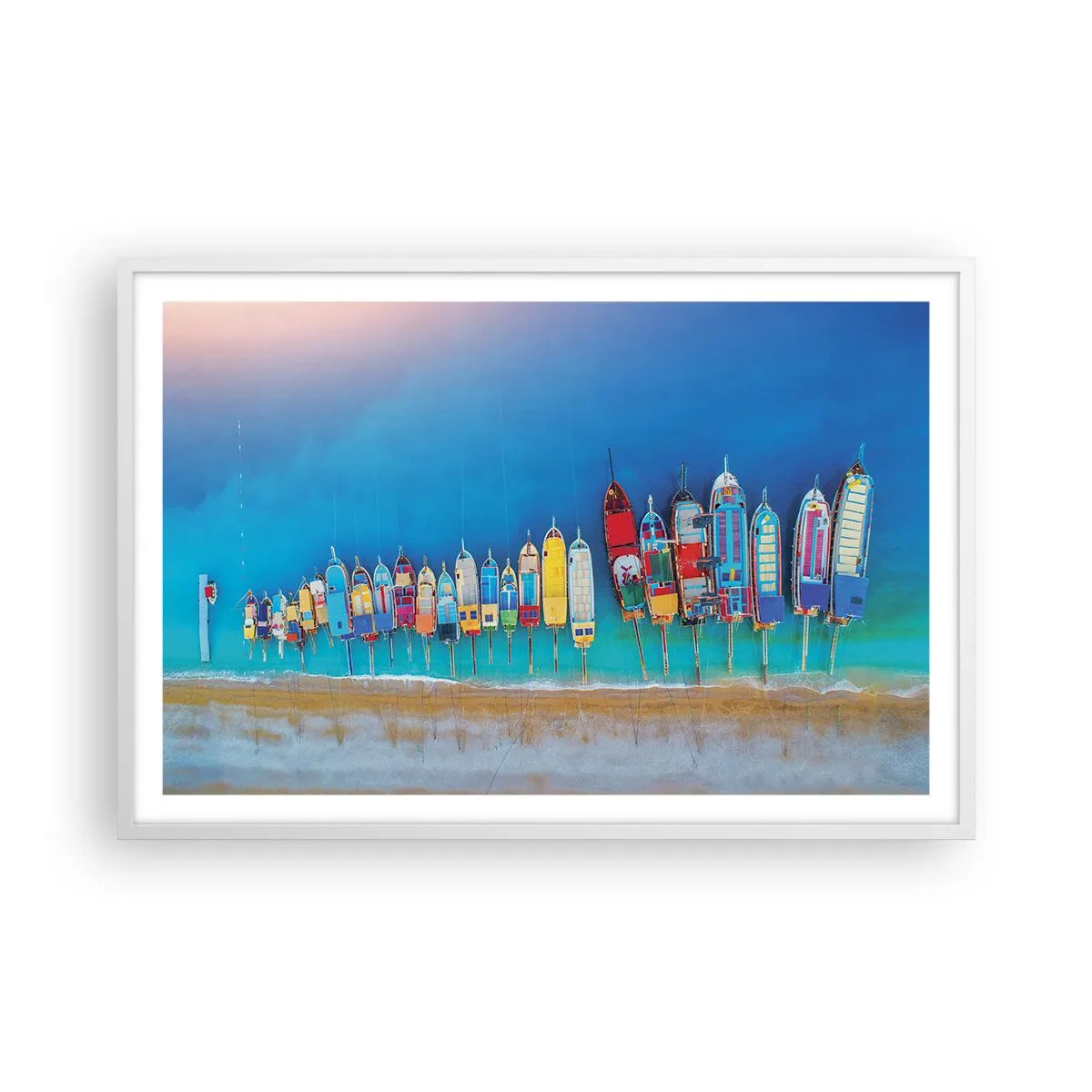 Plagát v bielom ráme - Z vtáčej perspektívy - 91x61 cm