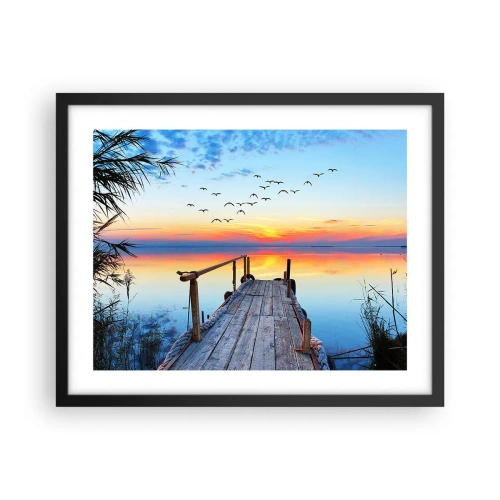 Plagát v čiernom ráme - Je čas isť späť… - 50x40 cm
