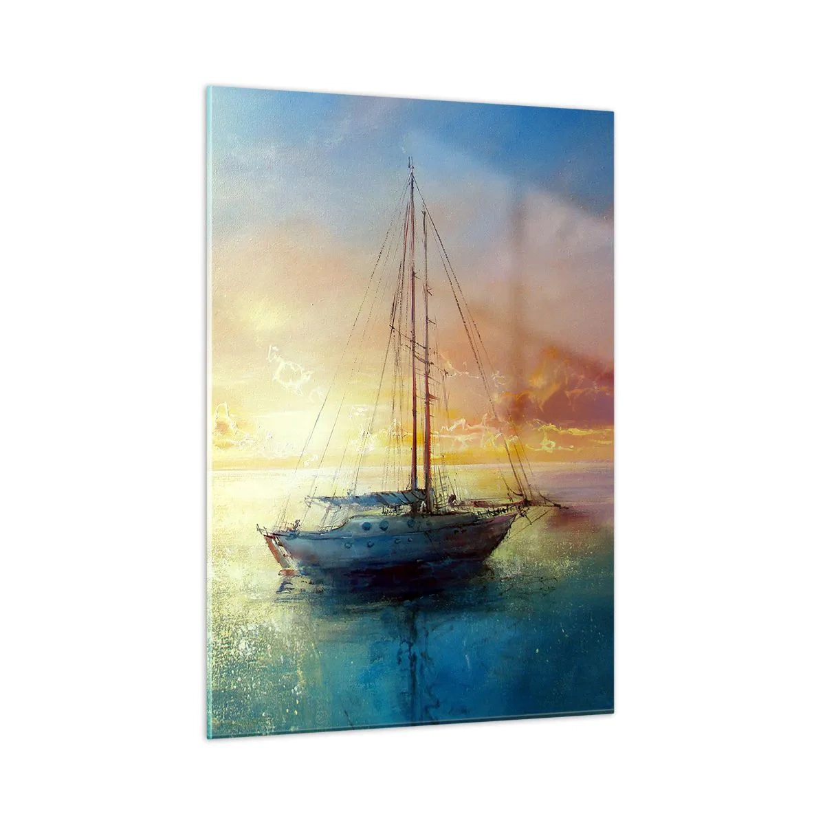 Obraz na skle - V zlatom zálive - 50x70 cm