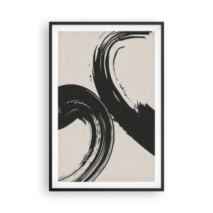 Plagát v čiernom ráme - S rozmachom a dookola - 61x91 cm
