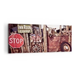 Obraz na plátne - A čas sa zastavil - 100x40 cm