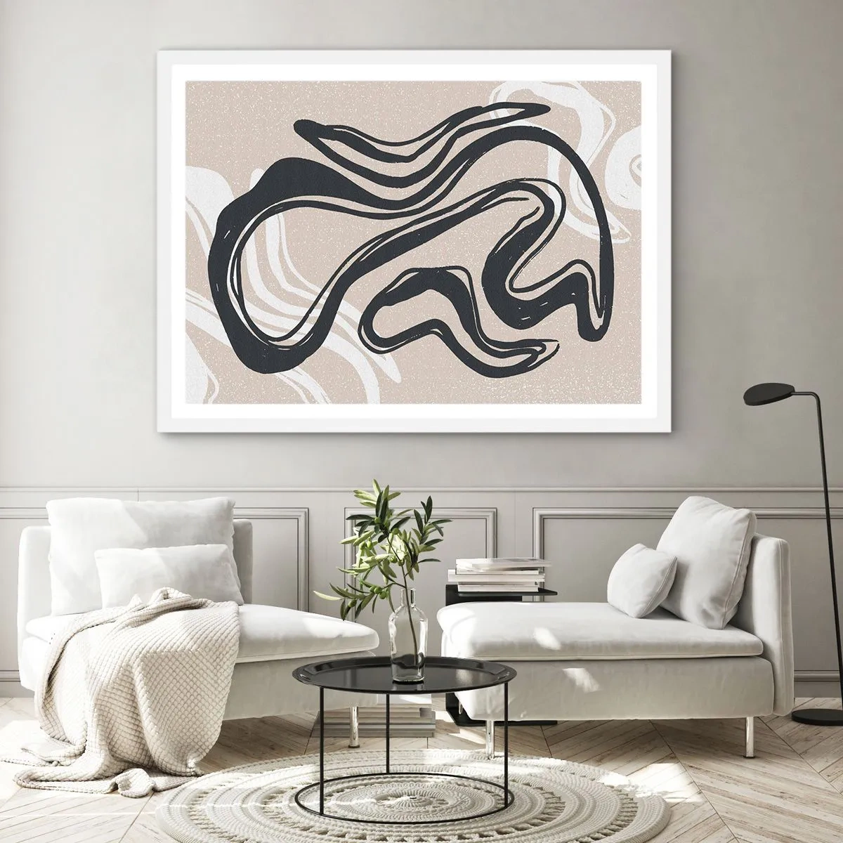 Plagát v bielom ráme - Znásobená expresia - 91x61 cm