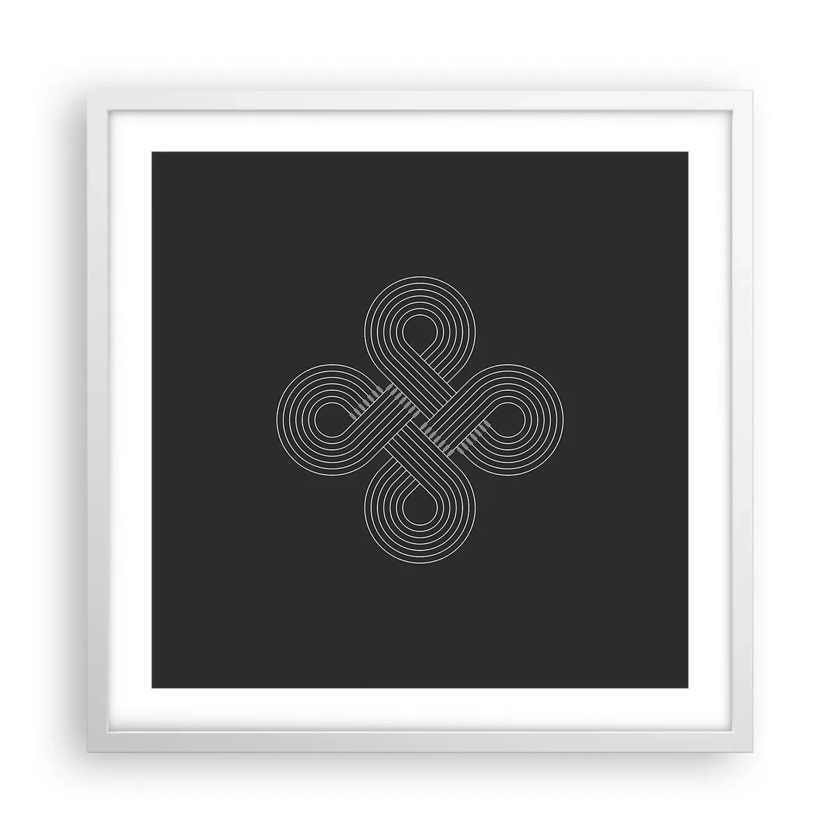 Plagát v bielom ráme - V keltskom duchu - 50x50 cm