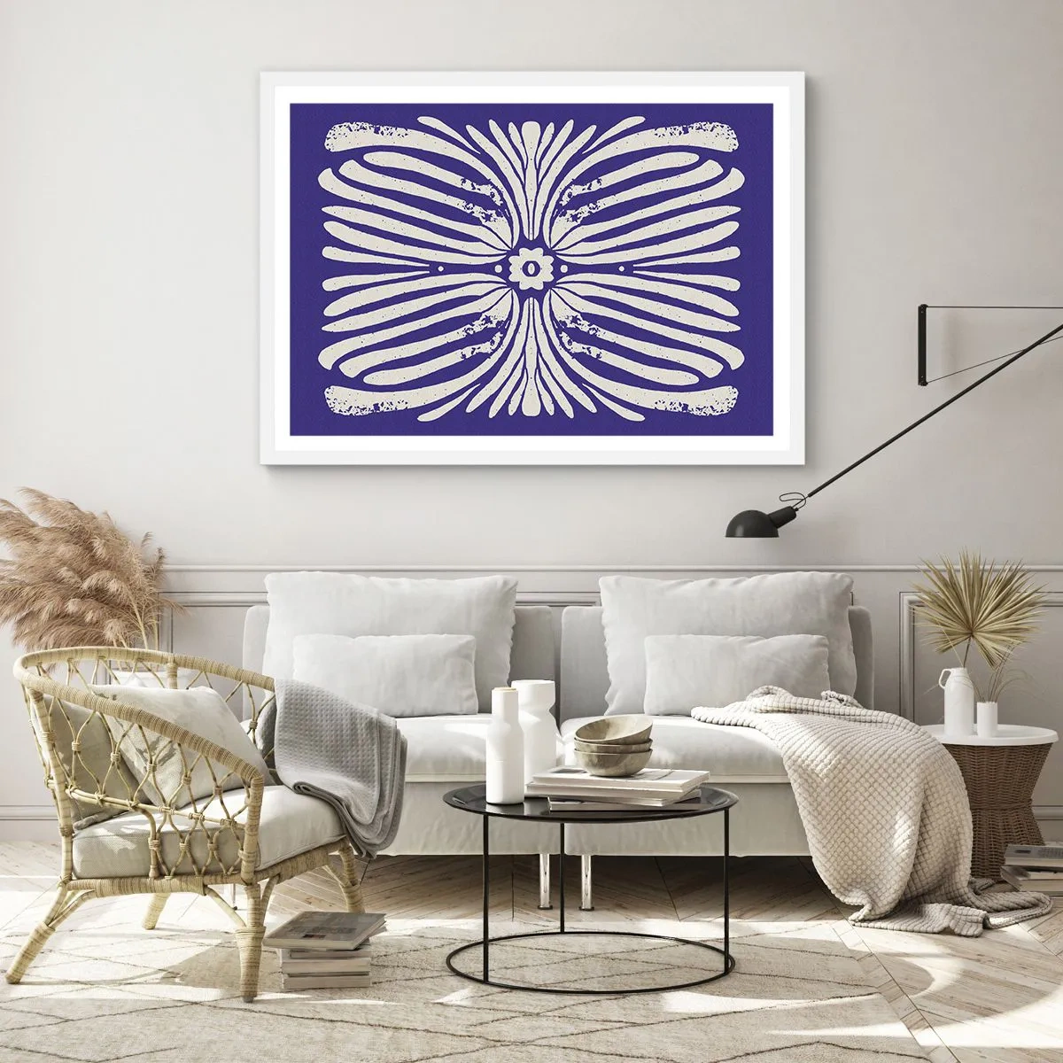 Plagát v bielom ráme - Etnické inšpirácie - 70x50 cm