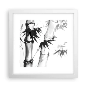 Plagát v bielom ráme - Blízky záber na orient - 30x30 cm