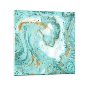 Obraz na skle - Pod veľkou vlnou z epochy Edo - 70x70 cm