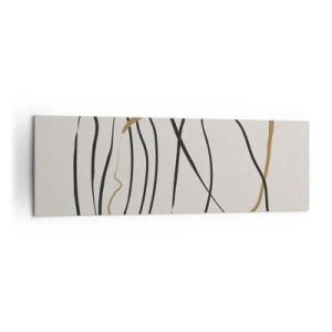 Obraz na plátne - Kompozícia – tanec v slučke - 160x50 cm