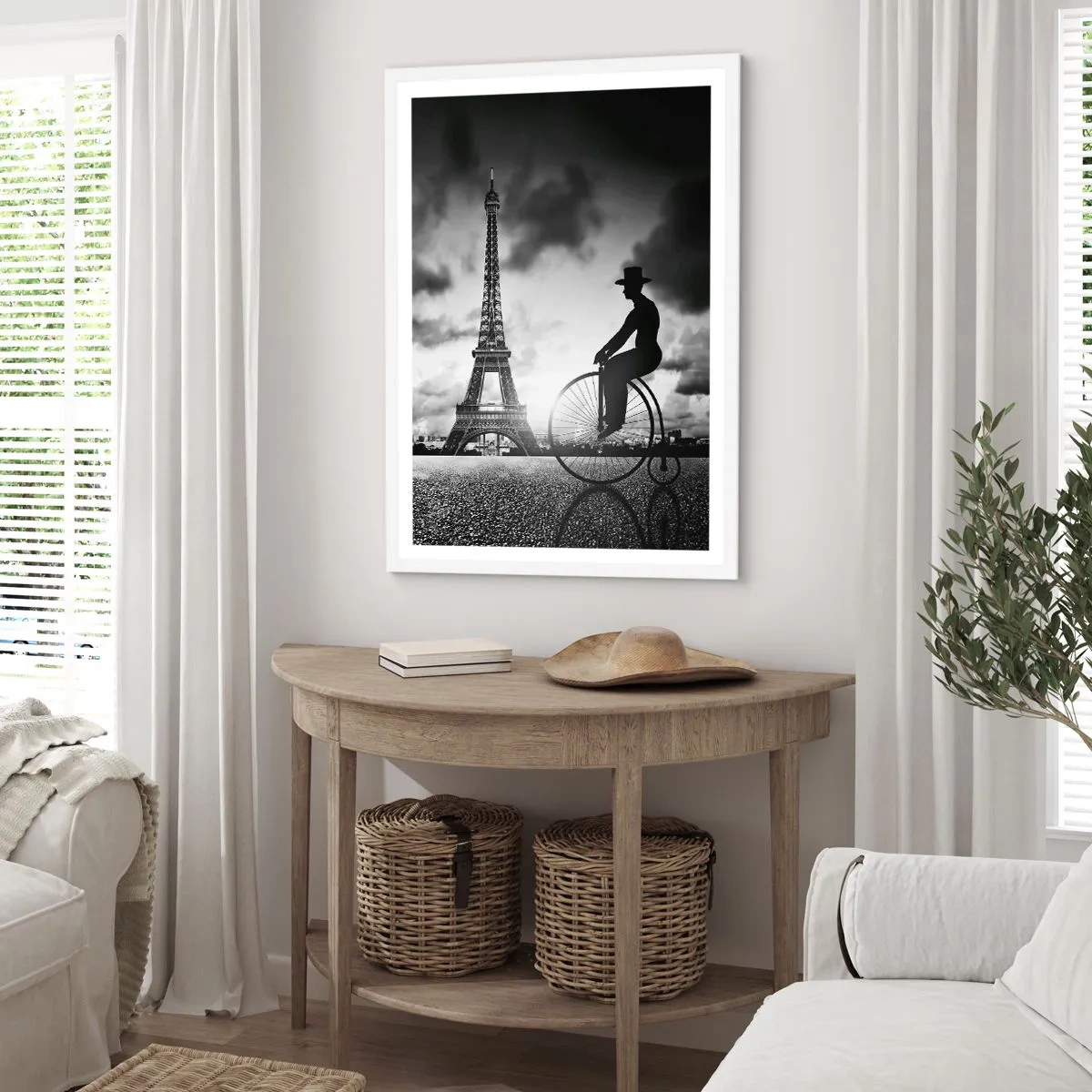 Plagát v bielom ráme - Túžba po Belle Epoque - 70x100 cm
