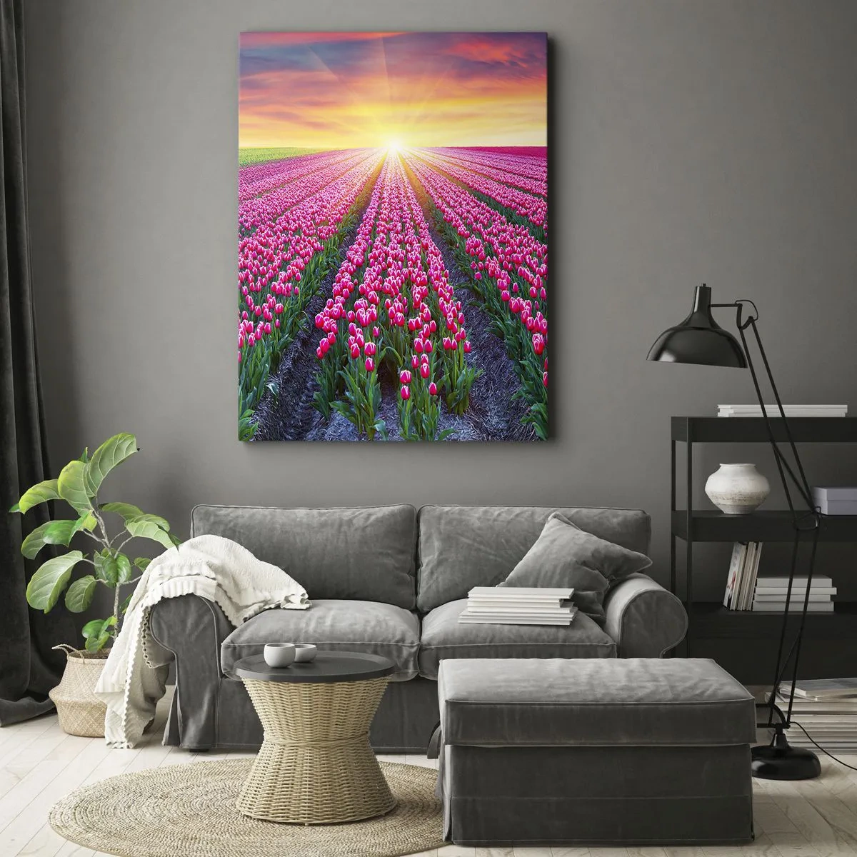 Obraz na plátne - Farma krásy - 45x80 cm