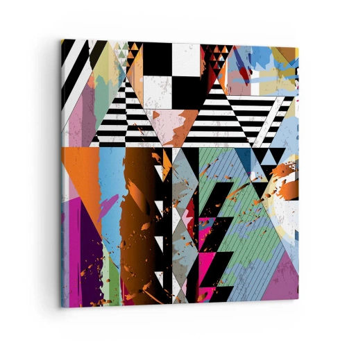 Obraz na plátne - Geometricky a organicky - 50x50 cm
