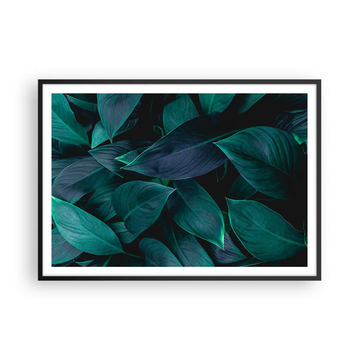 Plagát v čiernom ráme - Zeleň sama o sebe - 100x70 cm