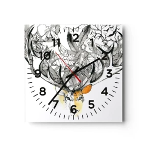 Nástenné hodiny - Rohy hojnosti - 40x40 cm