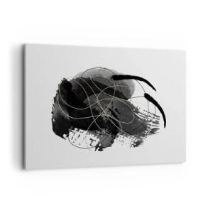 Obraz na plátne - Upletené z čiernej - 120x80 cm