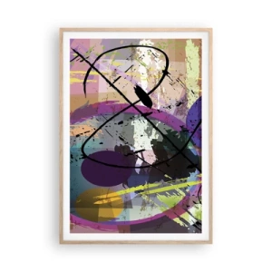 Plagát v ráme zo svetlého duba - Možno priamo alebo okolo - 70x100 cm