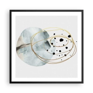 Plagát v čiernom ráme - V objatí priestoru - 60x60 cm