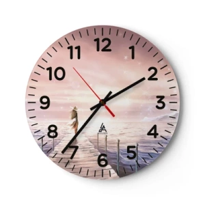 Nástenné hodiny - Vo svetle sna - 40x40 cm