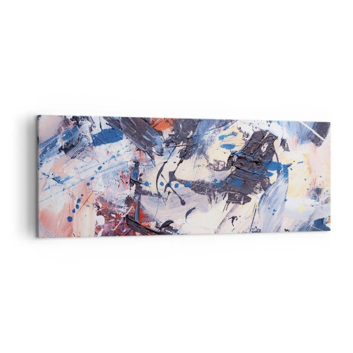 Obraz na plátne - Bláznivý tanec abstrakcie - 140x50 cm