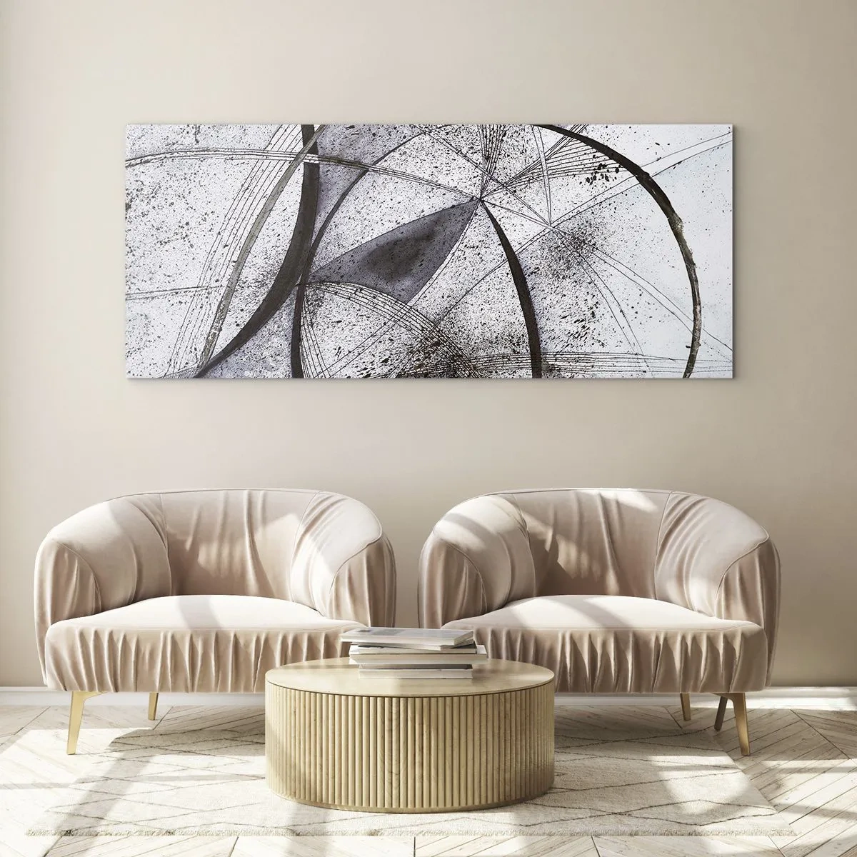 Obraz na skle - Futuristická fantázia - 100x40 cm