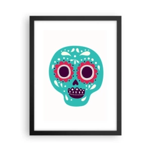 Plagát v čiernom ráme - Život – zábava až do smrti - 30x40 cm