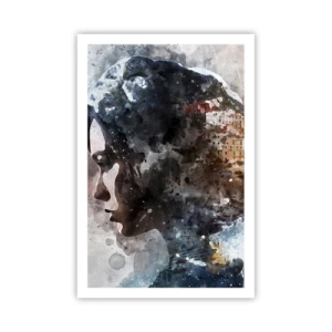 Plagát - Príbeh o dievčati s mestom v pozadí - 61x91 cm