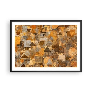 Plagát v čiernom ráme - Svet zachytený do tvaru - 70x50 cm