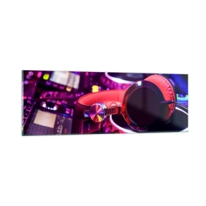 Obraz na skle - Než začne zábava - 90x30 cm