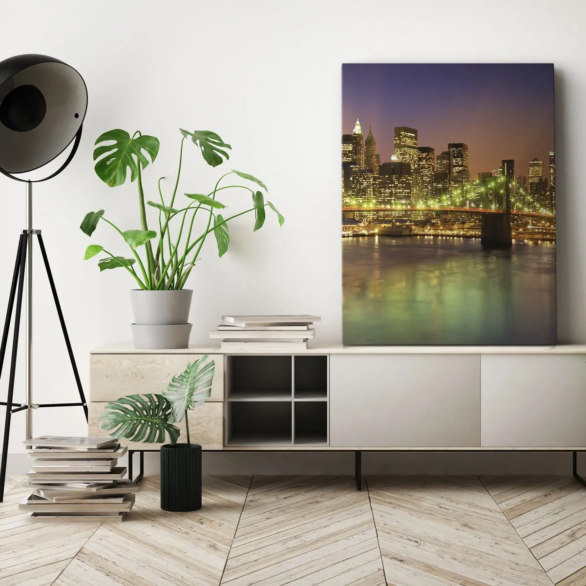 Obraz na plátne - Tu svetlo nikdy nezhasne - 50x70 cm