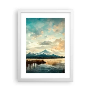 Plagát v bielom ráme - Pod ochranou neba - 30x40 cm