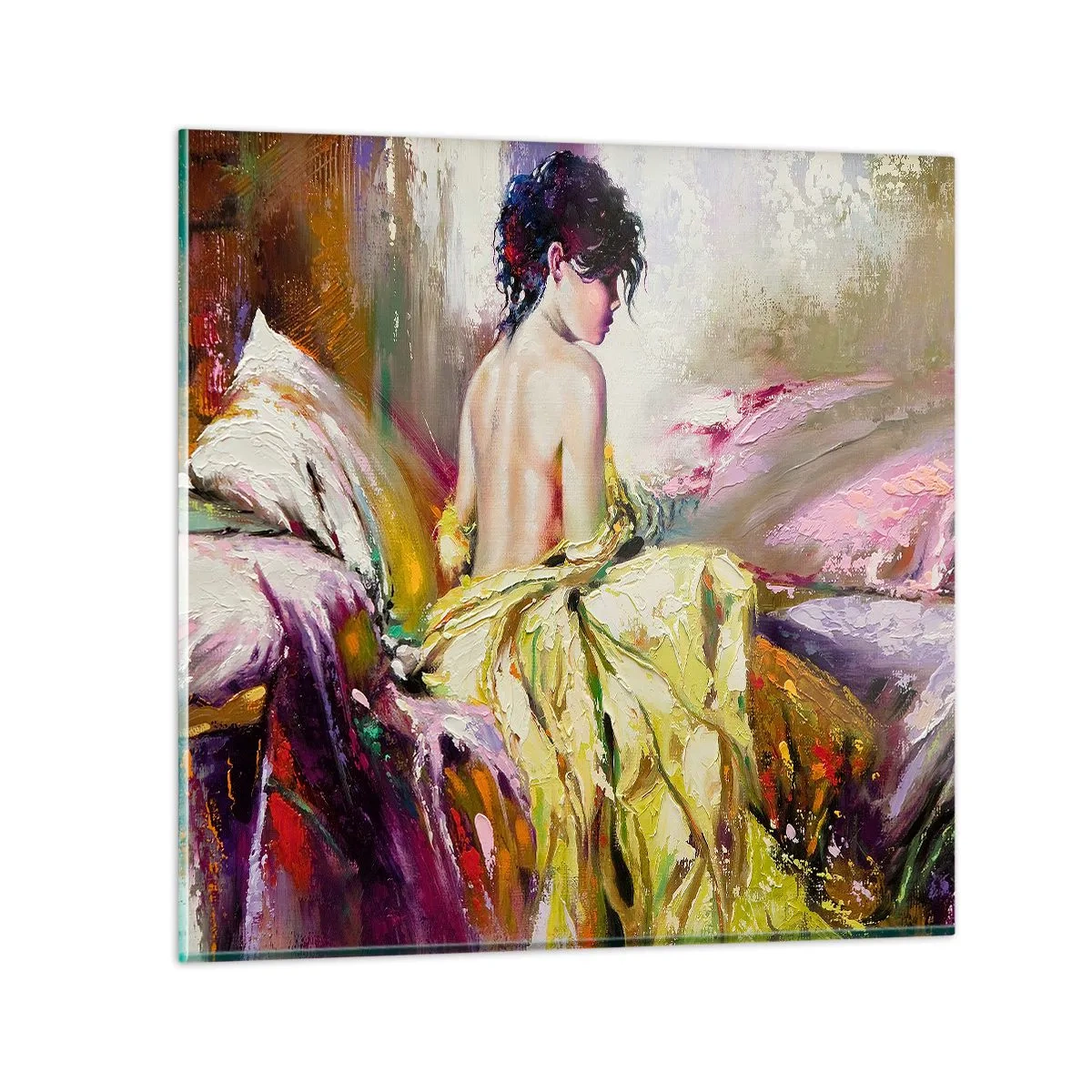 Obraz na skle - Medzi ústami a okrajom pohára - 30x30 cm