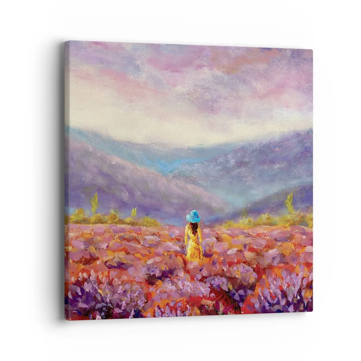 Obraz na plátne - V levanduľovom svete - 40x40 cm