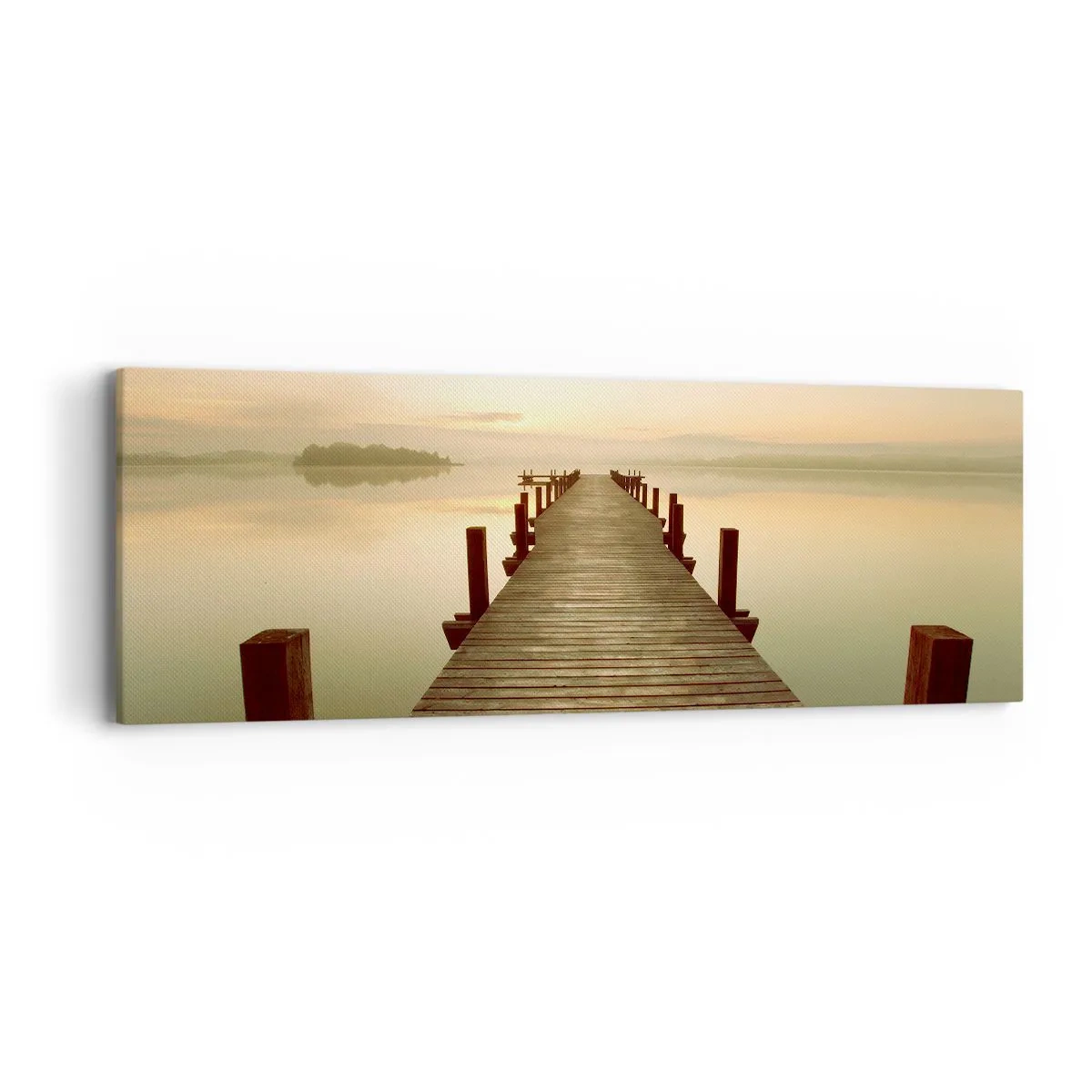 Obraz na plátne - Úsvit, svitanie, svetlo - 90x30 cm