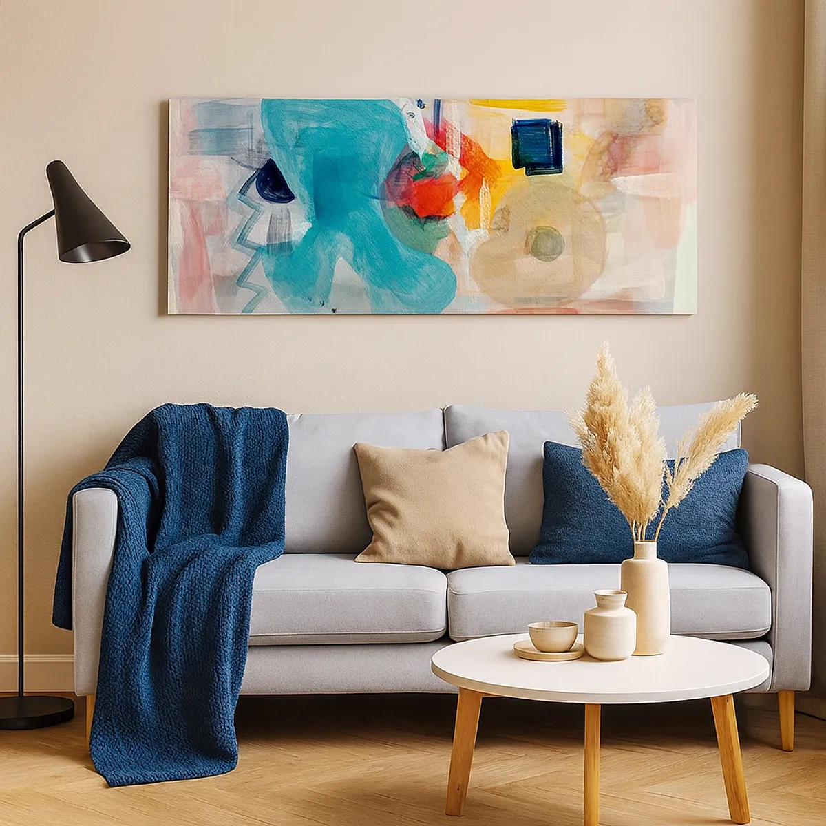 Obraz na plátne - Farebná hra - 30x30 cm