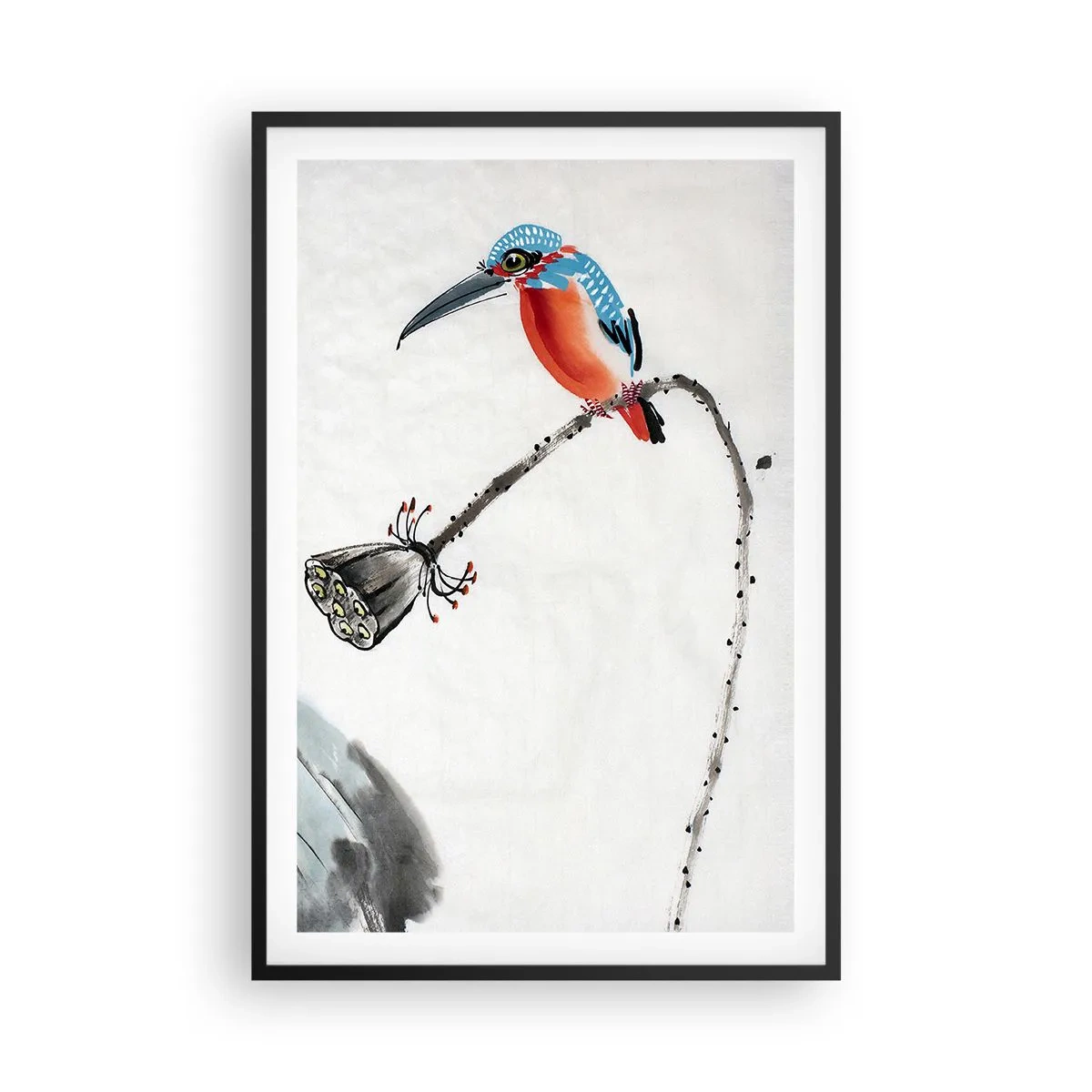 Plagát v čiernom ráme - Život lúky - 61x91 cm