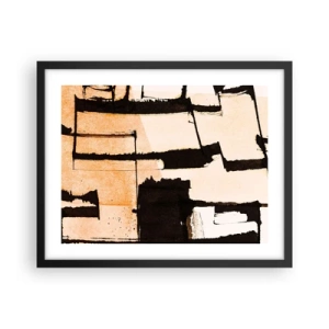Plagát v čiernom ráme - Avšak poriadok - 50x40 cm
