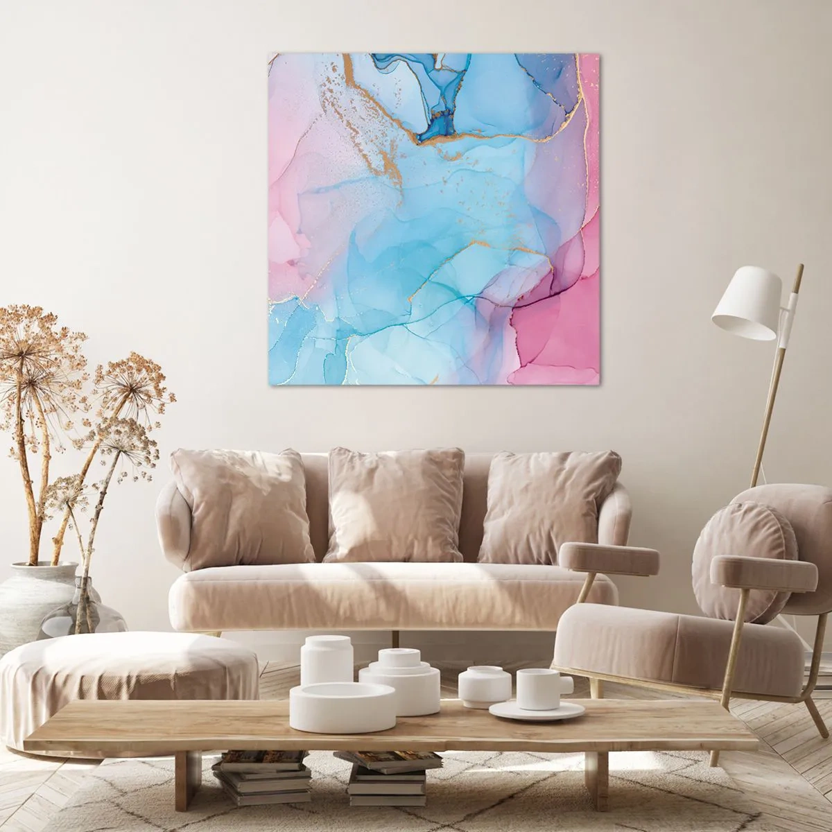 Obraz na plátne - Stretávanie a prelínanie - 60x60 cm