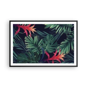 Plagát v čiernom ráme - Vzplanúť v zelenom - 91x61 cm