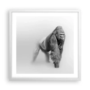 Plagát v bielom ráme - Istý si svojou silou - 50x50 cm