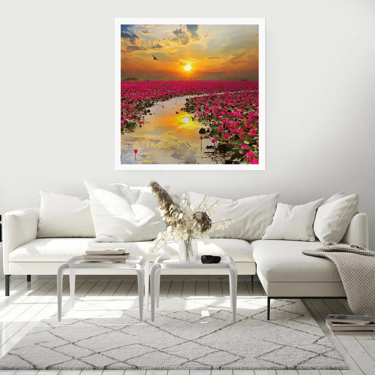 Plagát - Tajomný život jazera - 60x60 cm