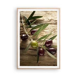 Plagát v ráme zo svetlého duba - Priamo od prírody - 70x100 cm