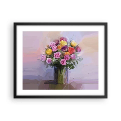 Plagát v čiernom ráme - Zachytená krása - 50x40 cm