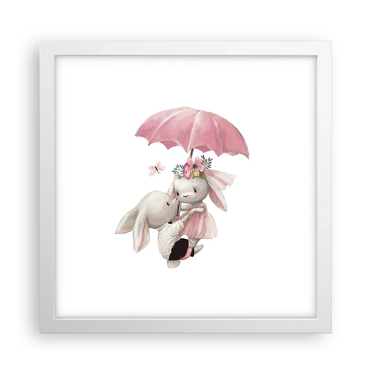 Plagát v bielom ráme - To je láska - 30x30 cm