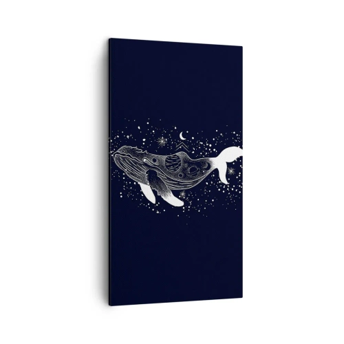 Obraz na plátne - V oceáne vesmíru - 45x80 cm